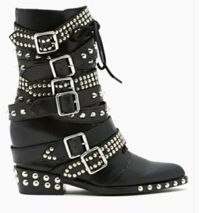 Never worn studded boots